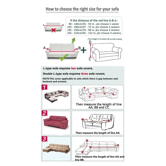 Oversized 4 Seat Sofa Slipcover Beige Cream Stretchy Machine Wash Water Repell - Picture 4 of 7